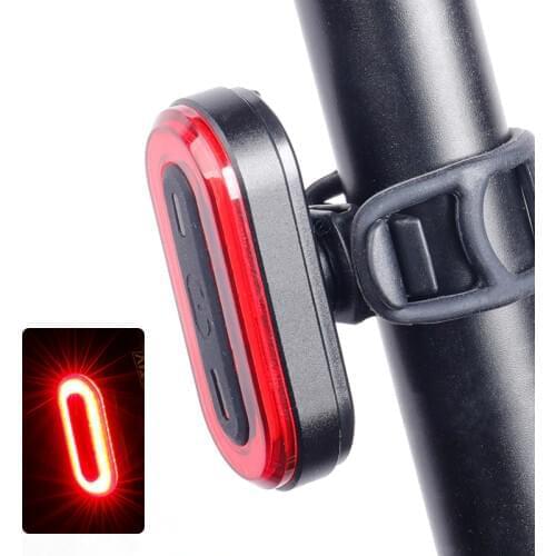 Deemount USB Bike Tail Lamp USB Charge Warning Safety Lantern Oval-shaped 30 LED chips COB Bicycle Tail Light Tailight