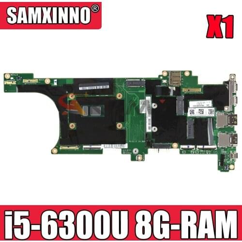 For Lenovo X1 Carbon 5th Gen laptop motherboard NM-B141 W/ i5 6300U 8G-RAM tested OK FRU 01LV446 01HY004 01LV450 Mainboard