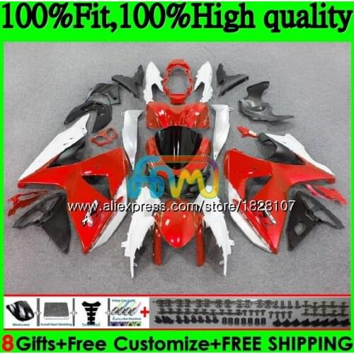 K9 For SUZUKI GSXR-1000 GSXR 1000 09 10 11 12 13 15 Glossy red 16 44BS.10 GSXR1000 2009 2010 2011 2012 2014 2015 2016 Fairing