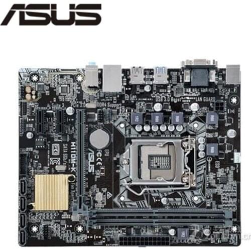 For Asus H110M-K Original Used Desktop Intel H110 H110M DDR4 Motherboard LGA 1151 i7/i5/i3 USB3.0 SATA3