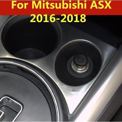 Modification dedicated Cigarette lighter decorative panel Interior sticker Auto Accessories For Mitsubishi ASX 2016-2018