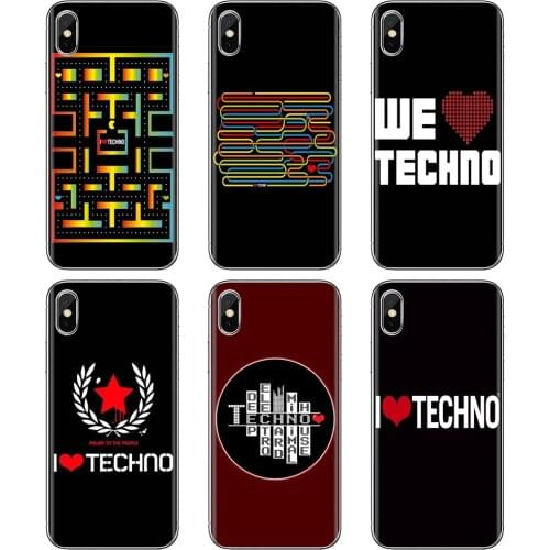 Soft Case Cover For Samsung Galaxy S10E S20 FE Note 10 20 Edge Lite Plus Ultra Alpha Core Prime I Love Techno technology Music