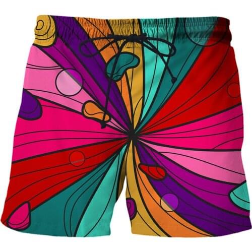2021 New Summer leisure sports beach shorts with pocket swimsuits mens swimming trunks Vortex 3D printing quick-drying swimwear