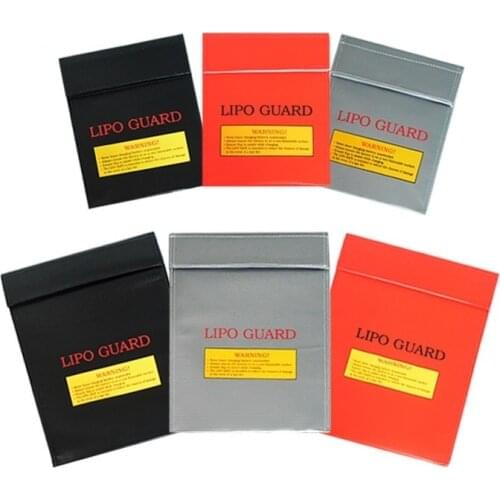 Fireproof Bag LiPo Battery Safety Bag Safe Guard Charge Sack 180*230mm Remote Control Toys Bag for RC Drone Car Boat Parts