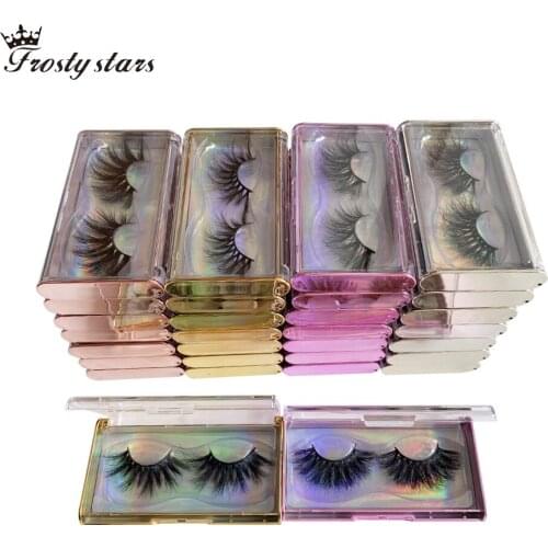 Dower Me Wholesale Fluffy Lashes Mink 25mm Dramtic Mink Eyelashes Extension False Eyelashes Wispy Fake Lashes Vendors