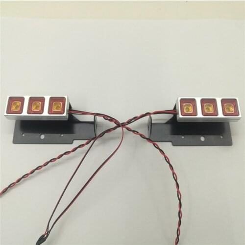 ​ Trailer Modified Taillight Durable Aluminum Metal LED Tail Light for Tamiya Man 620 1851 3363 56352