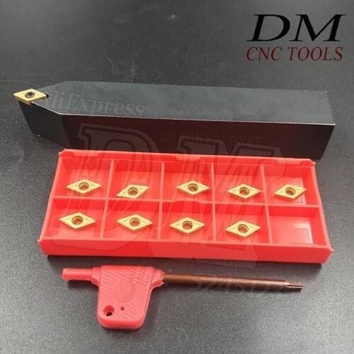 SDNCN2020K07 Insert Holder+DCMT070204 Carbide Insert Cutting Tool Boring Tool Lathe Machine Metalworking External Lathe Support