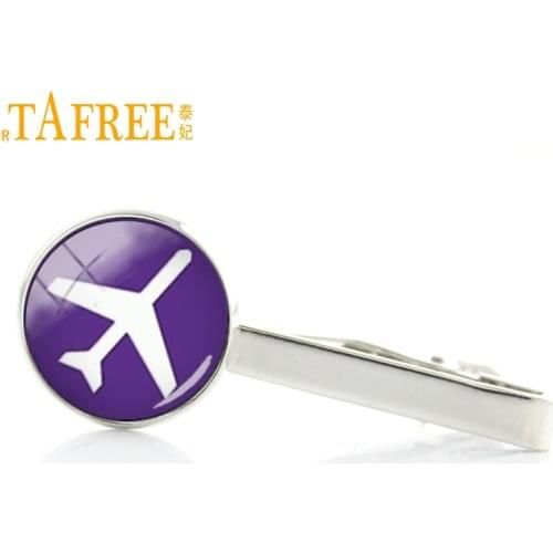 TAFREE Fashion plane Tie Clip Vintage aeroplane aircraft Tie Bar Pin Mens Accessory Charm nude woman Tie tacks men jewelry T769