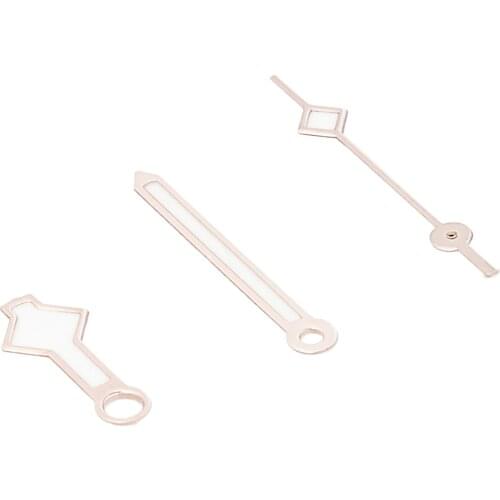 Blue Luminous Snowflake Sliver Rose Gold Finish Watch Hands Fit NH35A/NH36A Automatic Movement