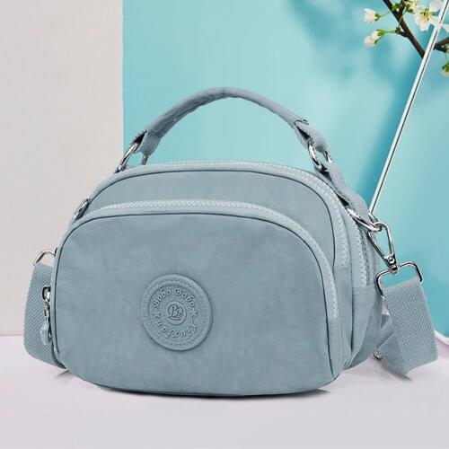 11Color New Portable Casual Nylon Women Shoulder Bag Simple Pure Color Outdoor Crossbody Fashion Change Mobile Phone Bag