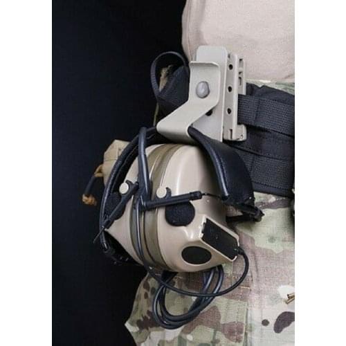 Tactical headset Hang Buckle Hook Clip Clamp For belt MOLLE Girdle Quick release