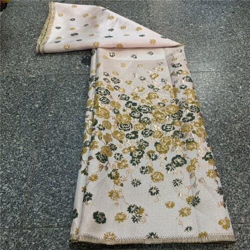 2020 Jacquard Brocade Lace Fabric Beautiful Design Organza Lace Fabric French African Nigerian Lace Fabric For Party ZP083-8