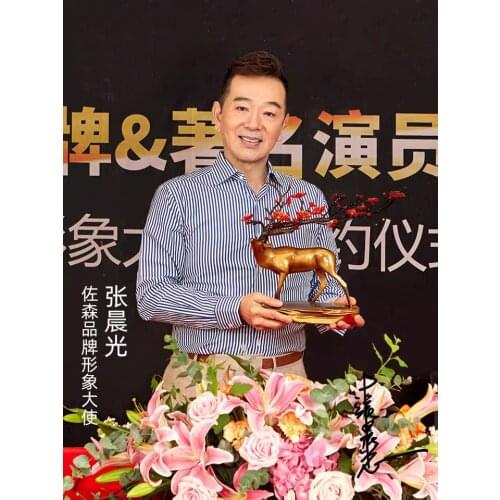 39CM Large 2021 HOT SALE gift Home store Company SHOP decorative TOP ART GOOD LUCK Plum blossom deer bronze Sculpture decor ART