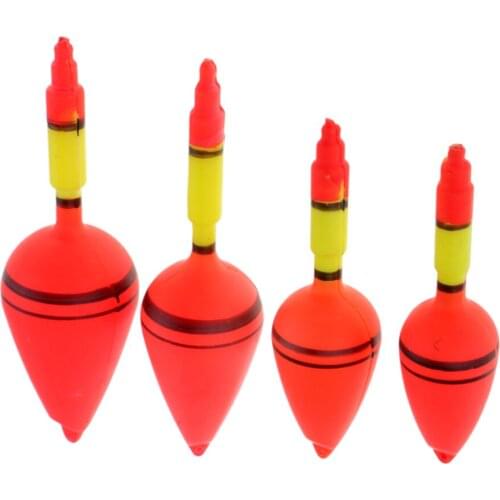 4pcs Plastic Luminous Fishing Float Bobbers Big Belly Fishing Floats Plastic Floats Bobbers for Fishing