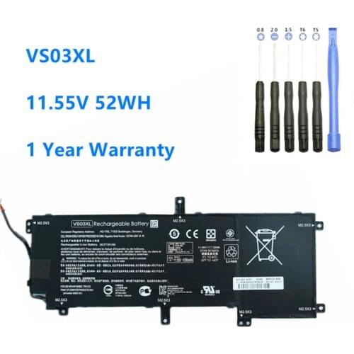 VS03XL Laptop Battery For HP Envy 15-AS 15-AS014WM 849047-541 HSTNN-UB6Y Tablet VS03 11.55V 52WH