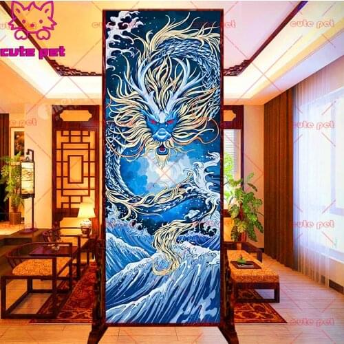 DIY Diamond Painting Dragon Cross Stitch Diamond Embroidery animal 5D Diamond Decor Full Square round Drill Handmade decor large