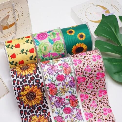 Free shipping 3 inch 4th of July Cartoon Printed Grosgrain Ribbon Craft Suppliers 54078