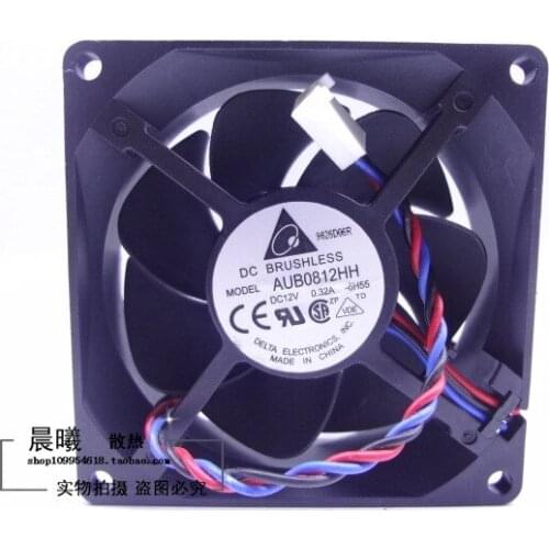 Free Shipping!Original AUB0812HH 8025 12V 0.32A fan server inverter cooling fan