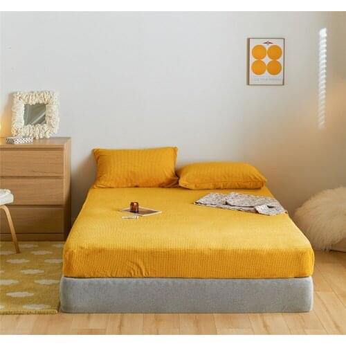 Flannel Bed Cover Coral Velvet Winter Bedroom Home Textiles Sheets Pillow Soft