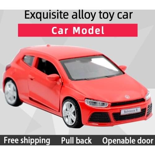 Caipo Scirocco Alloy Diecast Car Model Sports Car Toy With Pull Back /For Children Gifts /Educational Toy Collection