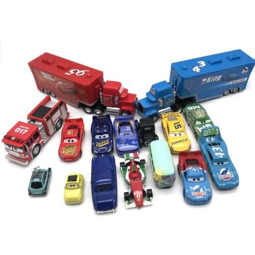 Disney Pixar Cars 2 3 Lightning 40 Style Mcqueen Mater Jackson Storm Ramirez 1:55 Diecast Vehicle Metal Alloy Boy Kid Toys Gift