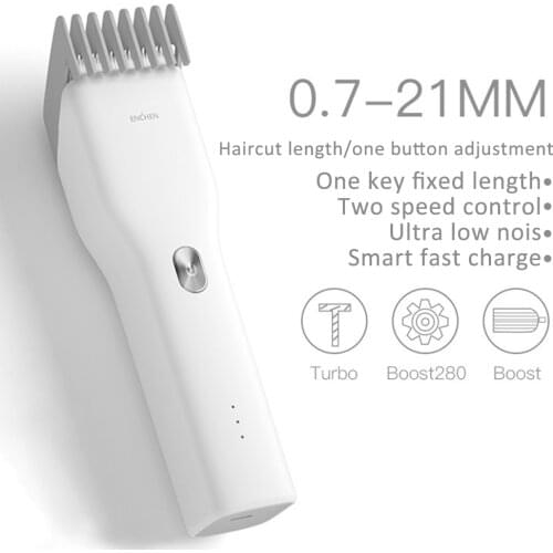 Enchen Boost Hair Clipper Trimmer Professional USB Rechargeable Cordless Hair Cutter For Men Adjustable Ceramic Blade