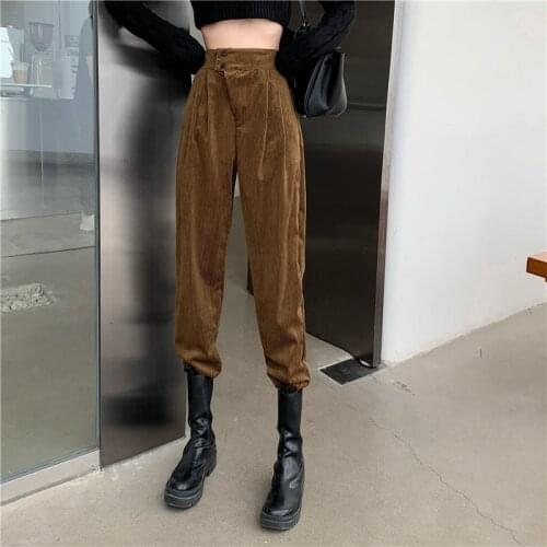 High Waist Baggy Pants Autumn Winter Black Casual Trousers Streetwear Women Harajuku Loose Pantalon Chandal Mujer