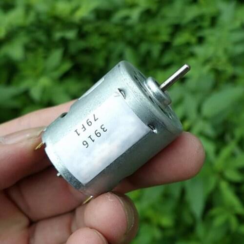Strong Magnetic Large Torque Motor DC 12V-24V 4900RPM-9800RPM 84MA-95MA Electric Machinery Soft Sound 365 Micro Motor DIY