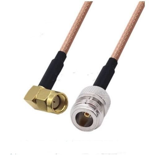 N Female to RP-SMA Male Right Angle Connector Pigtail Jumper RG316 Cable 50 ohm