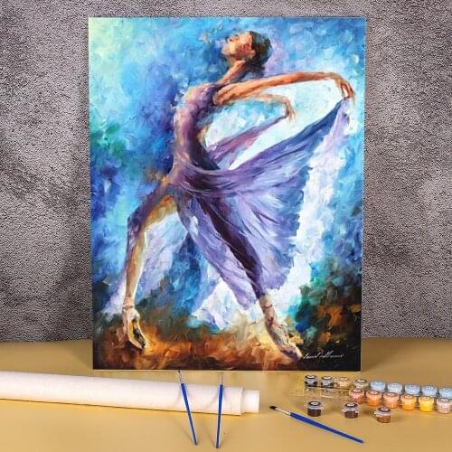 Dance Angels Coloring By Numbers Painting Set Oil Paints 40*50 Boards By Numbers New Design For Children Handiwork