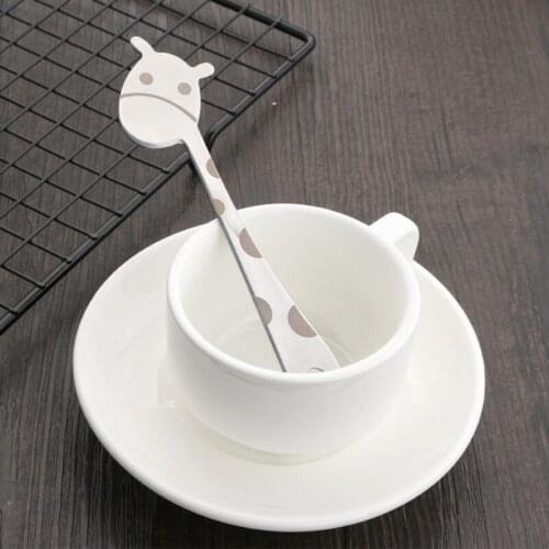 Stainless Steel Giraffe Fruit Fork Food Fork Cute Cartoon Dessert Fork Cake Party Decoration Accessories