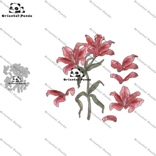 New Dies 2020 In the Garden Lily Metal Cutting Dies diy Dies photo album cutting dies Scrapbooking Stencil Die Cuts Card Making