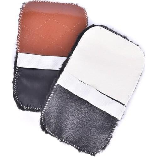 Shoe Gloves Shoe Care Brush Shoes Cleaner Soft Wool Plush Random Color Polished Gloves Wipe Shoes Handbag Brushes Leather Care