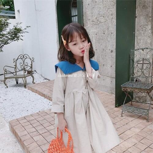 Girl Dress Kids Baby Clothes 2021 Stylish Spring Summer Toddler Outwear Prom Party Uniform Dresses Cotton Children Clothing