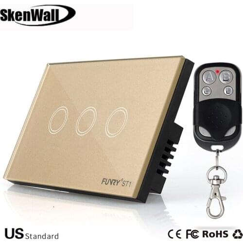 US Standard 1/2/3 Gang Remote Switch Smart Control On-off for Smart Home Smart Wall Touch Switch Smart Lamp Switch