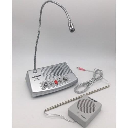 High quality Takstar DA-237 talk-back System two-way window intercom loudspeakers for Hospital railway station bank counter ect