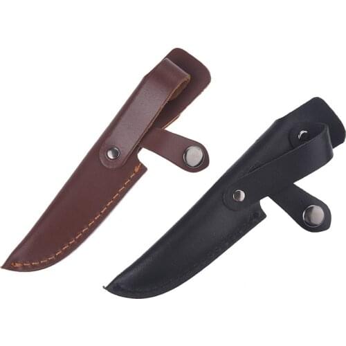 1Pc knife holder outdoor tool sheath cow leather for pocket knife pouch