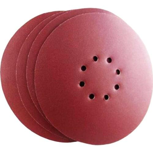 10PCS 9 Inch Sanding Discs 8 Holes 60Grit Hook and Loop Orbital Sander Sandpaper