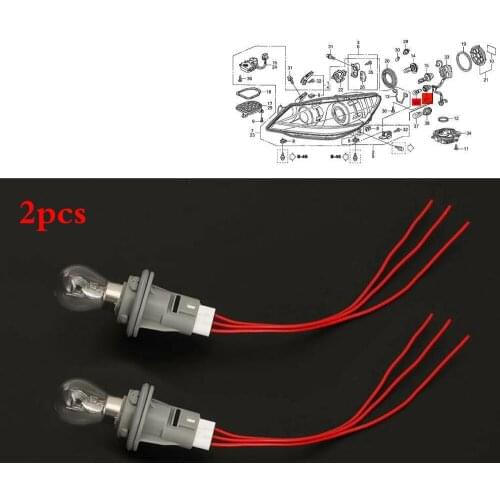 2 Pack Car Bulb Socket Lamp Holder Turn Signal Light Adapter Base Connector FOR HONDA FOR CCORD FOR ACCORD HYBRID FOR CRV PILOT