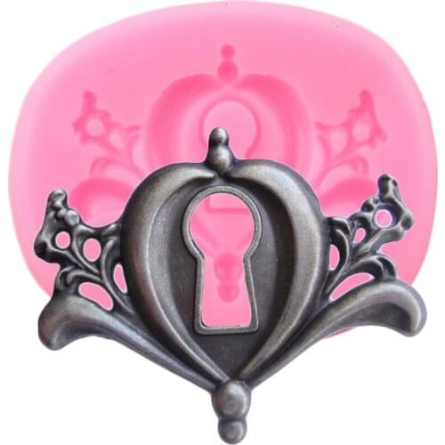 3D Retro Key Keyhole Silicone Molds DIY Fondant Cake Decorating Tools Candy Polymer Clay Chocolate Gumpaste Moulds