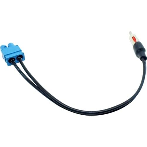 Antenna Adapter Aerial Cable Double Male FAKRA to DIN for VW AUDI Seat Skoda