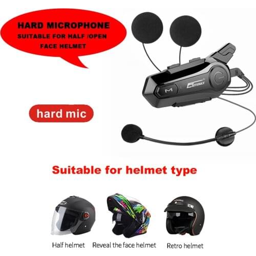 Bluetooth Motorcycle Bluetooths 4.2 Helmet Headphone Bluetooth Motorcycle Headset Intercom Motor Earphone Microphone Motorcycle