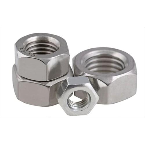 DIN934 304 stainless steel hexagon nuts left reverse thread M4 M5 M6 M8 M10 M12 M14 M16 M18 M20 nut cap screw cap