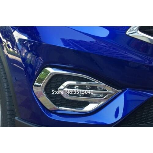 For Acura CDX 2016 2 PCS Brand New Silver ABS Chrome Front Headlight Fog Lamp Cover Trims Car Styling Auto Accessories