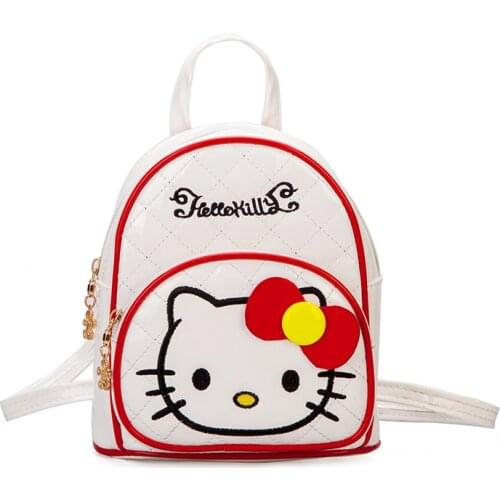 Cute Hello Kitty Backpack Kindergarten Girl Leisure Small Backpack Cute Girls Snack Bag Fashion Childrens Bag