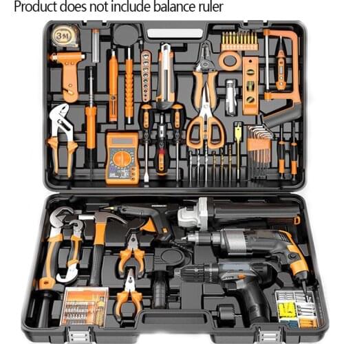Hardware Tool Set Household Electric Hand Drill Combination Set Electrician Maintenance Multifunctional Toolbox