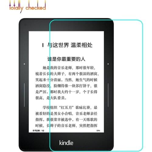 Real Glass for Amazon Kindle Voyage + Cleaning Kit + Dust Stickers 10pcs/lot 9H Tempered Glass Screen Protector