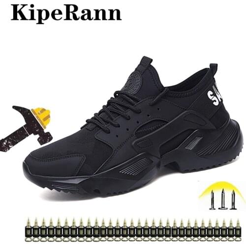 Indestructible Shoes Men Safety Work Shoes with Steel Toe Cap Puncture-Proof Boots Lightweight Breathable Sneakers Dropshipping
