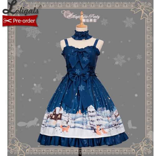 Little Fox Buying Gloves ~ Sweet Lolita dress Daily Sleeveless Dress by Magic Tea Party ~ Pre-order