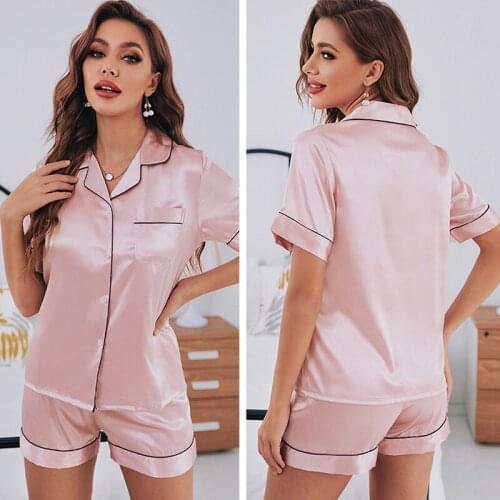 Silk Pajamas New PJs Paja Woman pantie clothes shorts nightwear party sleepwear homewear ladies sexy lingerie homewear